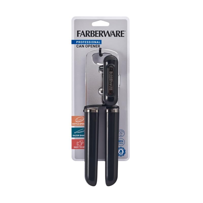 Farberware Pro Can and Bottle Opener Ergonomic Handle Black - image 5