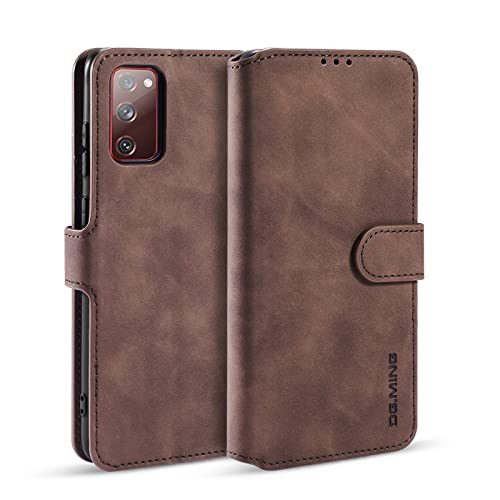 Etui portefeuille pour iPhone 14 Pro coque antichoc en cuir retro mat