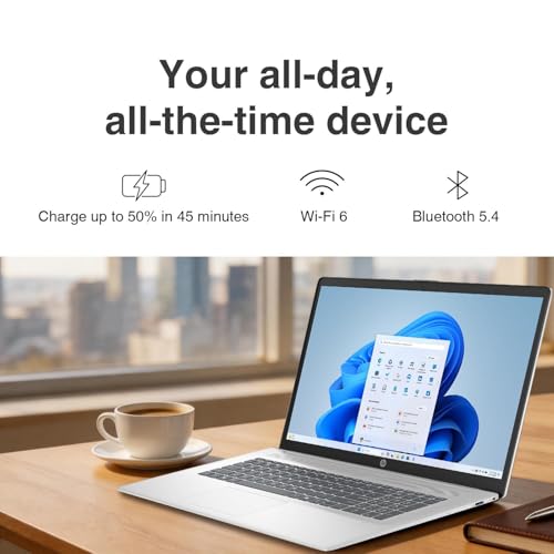 HP 17 AI Laptop 17.3" IPS FHD Core i7 16GB 512GB SSD miniatura 6