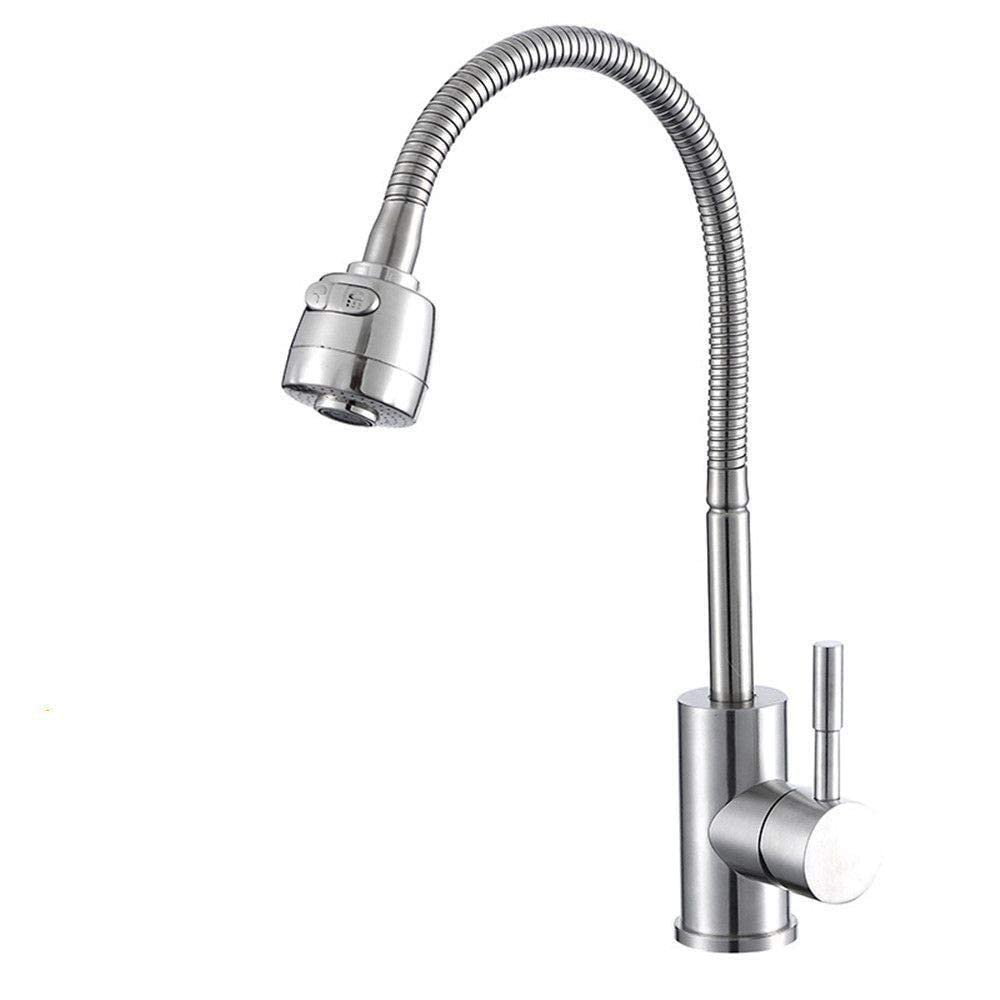 Robinet de cuisine mitigeur eau chaude froide et lavabo rotatif 360