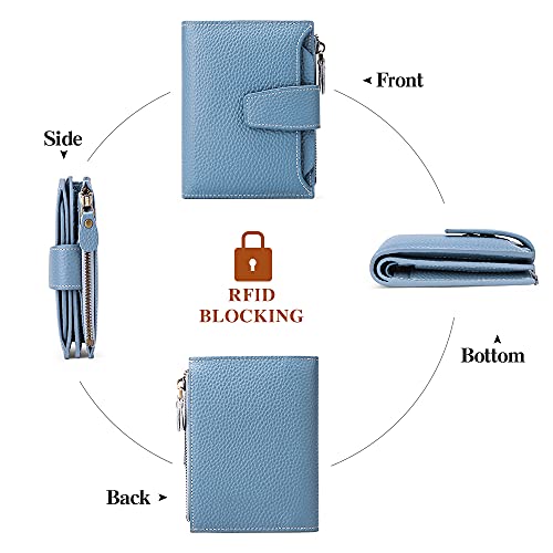 Falan Mule 5191 Small Wallet For Women Genuine Leather Bifold Compact Rfid Blocking thumb #3