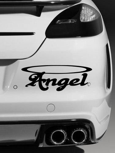 Angel, Quality vinyl car sticker/Decal (Black)