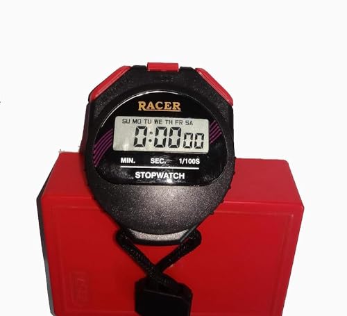 Image of Royals Sports Racer Stop Watch Study Timer, Stopwatch /Racer Stopwatch with Alarm Handheld /LCD Digital Professional Timer Sports Stop Watch (Black)