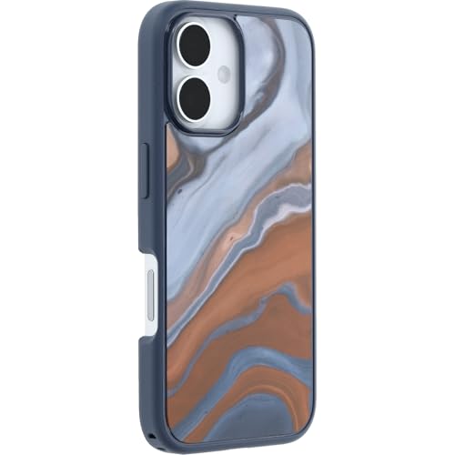 Image of OtterBox iPhone 16 Symmetry Series Case - High Desert Marble - Ultra-Thin, Sleek iPhone Case, Protective iPhone Case with Blue, Gray & Brown Marble Design