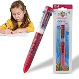 SRV Hub® Character Color Ballpoint Pens for Kids 1pcs Made with Durable Plastic Multicolored Ideal for Kids Arts and Crafts 3+ Years (Mermaid (10 Colours) Clip Pen)