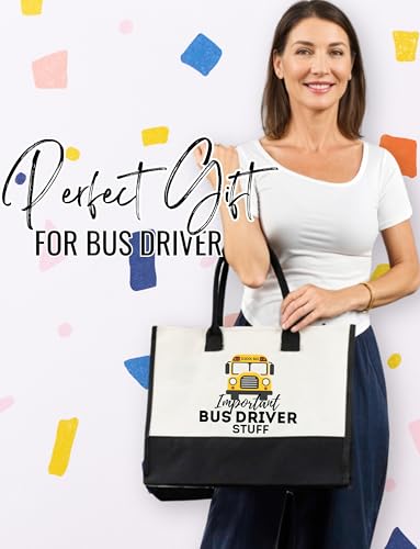 Bolso Tote con cierre superior para conductora de bus miniatura 5