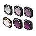 Produktbild Colorful Multi beschichtete 6er Filter Set für DJI OSMO Pocket - MCUV CPL ND4 ND8 ND16 ND32 Filter, aus Ultra Hochauflösendes Glas und Luftfahrt Aluminium Rahmen