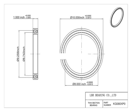 Roulement à billes KD050AR0 de qualité supérieure pour mécanique de précision - 3