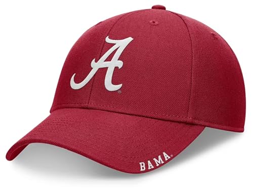 Officially Licensed Alabama University Classic Edition Hat Adjustable Relaxed Fit Embroidered Primary Team Logo Baseball Sports Cap