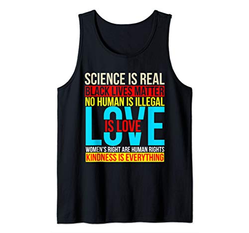 Science Is Real Black Lives Matter BLM Feminism LGBT Pride Tank Top