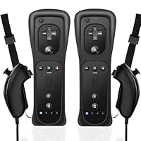 Motion Plus Remote Controller voor Nintendo Wii, 2-in-1 Wireless Motion Plus afstandsbediening en Nunchuck Controller voor Nintendo Wii en Wii U met siliconen hoes, rood