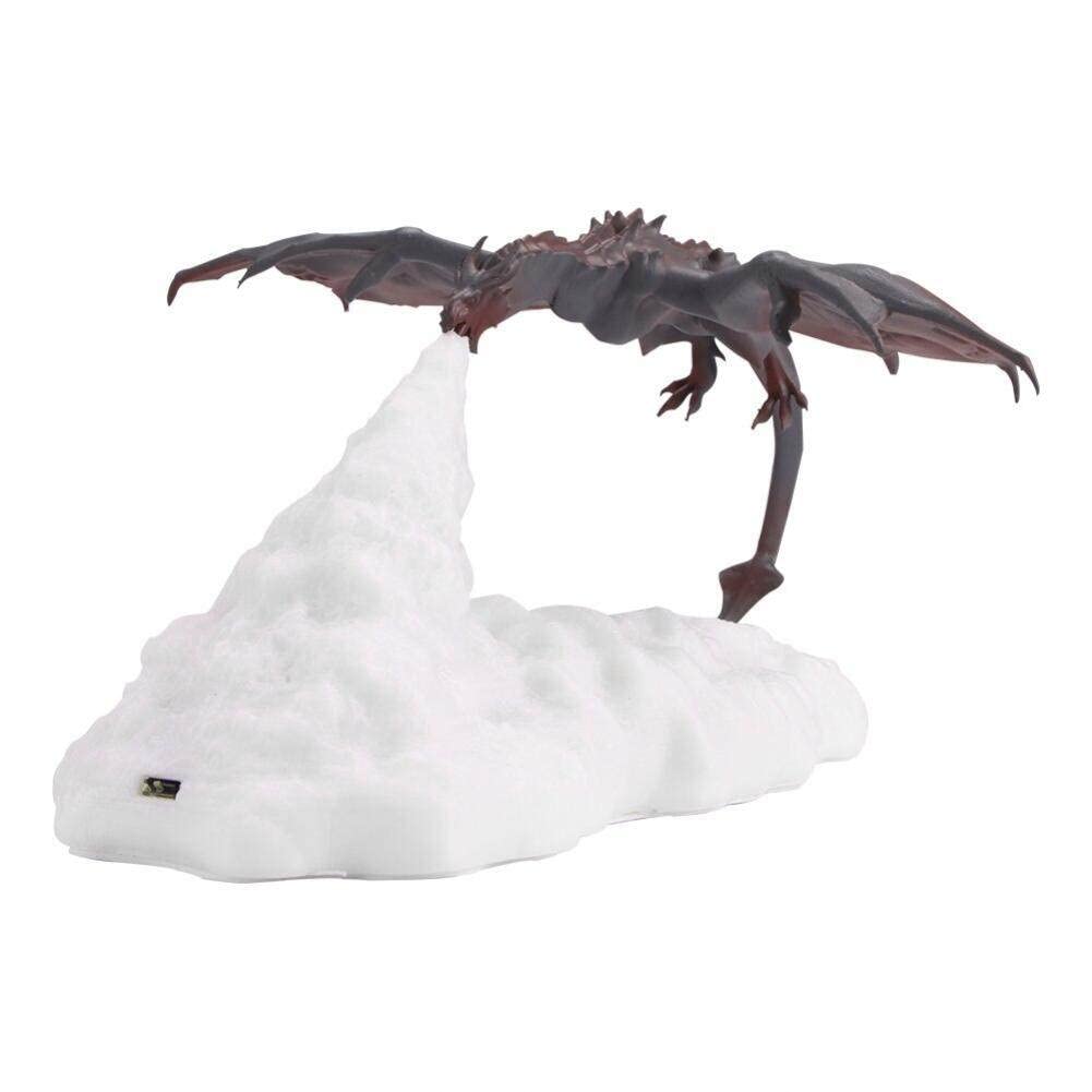 Veilleuse dragon de feu 3D USB pour décoration de maison et chambre