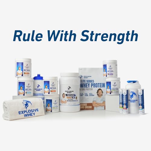 Image of Explosive Whey Athlete Series Whey Protein 100% Isolate - 2kg | Trusted by M.S. Dhoni & Kedar Jadhav | Informed Sport Certified | Muscle Support & Recovery - 26g /Serving (60 Servings - 2Kg, Chocolate+Chocolate)