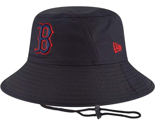 New-Era-100-Authentic-NWT-MLB-Hex-Stretch-Bucket-Hat-Team-ColorWhite-Size-OSFM-Boston-Red-Sox-Navy
