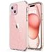 Produktbild ULAK für iPhone 15 Hülle Glitzer Durchsichtige Schutzhülle Hard TPU Bumper Handyhülle Stoßfest Phone Case für Apple iPhone 15 6,1 Zoll - Glitzer Durchsichtige