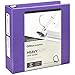 Office Depot? Brand Heavy-Duty D-Ring View Binder, 3" Rings, 54% Recycled, Purple