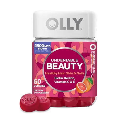 Olly, Gummy Undeniable Beauty Grapefruit Glam, 60 Count