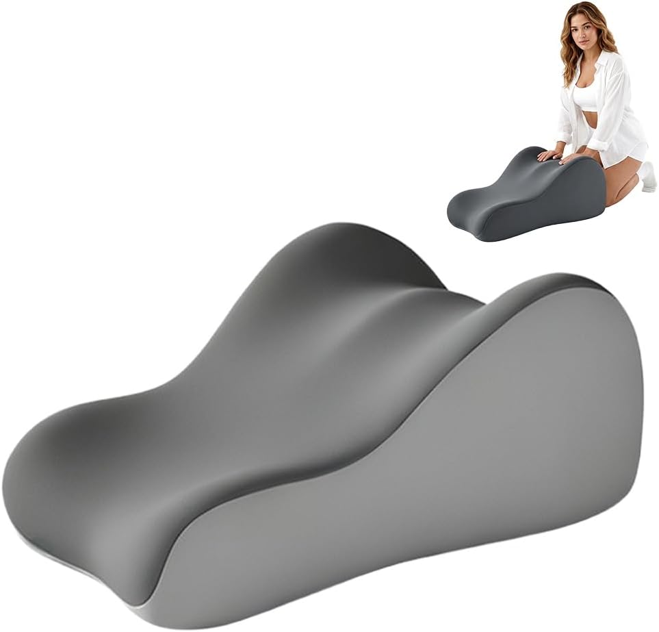 Comfort Wedge Pillow for Reading and Relaxing, Ergonomic Memory Foam Prone Pillow for Neck and Back Pain Relief, Positioning Pillows for Couples
