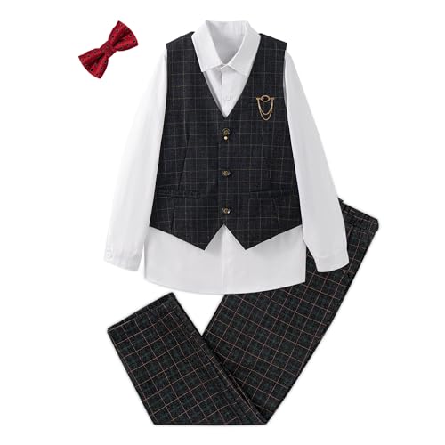 Fini les vêtements de fête rigides avec ce smoking formel garçon souple