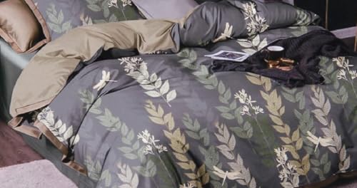 Image of 1 Reversible Comforter Super King Size 108 x 108 Both Side Same Print 1 Bedsheet King Size 108 * 108 inches and 2 Pillow Cover 4 Pieces Bedding Set | AC Quilt | AC Dohar