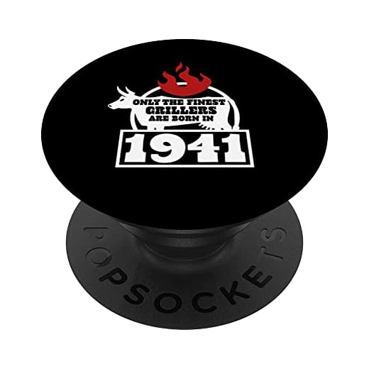 Amante de la barbacoa nacido en 1941 - 81 cumpleaños PopSockets PopGrip Intercambiable