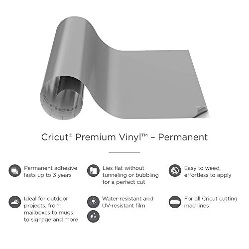 Image of Cricut Premium Vinyl Permanent, Light Gray