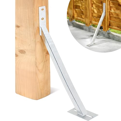 TRIBECCO Ancre Éolienne en Acier Galvanisé à Chaud, 590 x 320 x 535 mm, pour Stabiliser les Clôtures, Palissades, Abris de Jardin, Intérieur et Extérieur