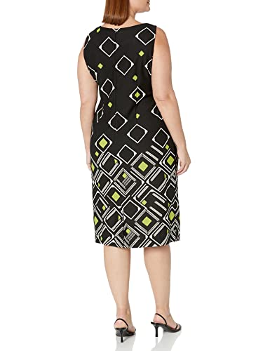 Maya Brooke Women's Plus Size 2 Piece Diamond Printed Jacket Dress4