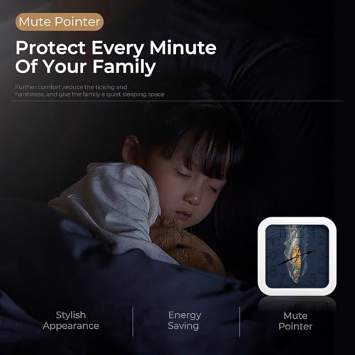 Horloge murale silencieuse sans tic-tac pour retrouver le sommeil