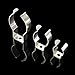 4 Pack T5 U Clips Lamp Holder Stainless Steel Clip Holder Bracket for LED Light Bulbs Pipe Clamps Lights Tube Replacement Mounting Support Accessories Silver