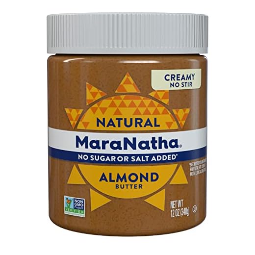 MaraNatha Creamy Almond Butter No Sugar Added, Unsalted, 12 oz Jar
