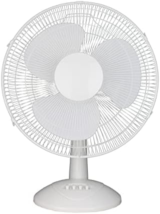 ToolTech Oscillating Desk Fan 3-Speed - 16'', White (100076)