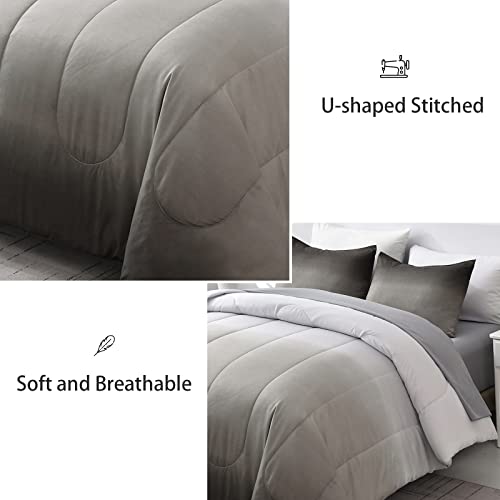 Juegos de ropa de cama de microfibra ligera con efecto degradado premium 8