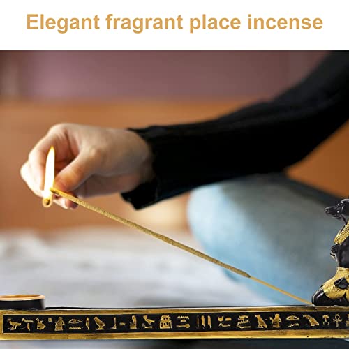 Incense Holder, Stick Egyptian God Anubis Statue Censer Plate, Resin Holder Home Office Decoration For Sticks, Cones, 26X11Cm (8U172Cfme1058Oqv) #TOP7