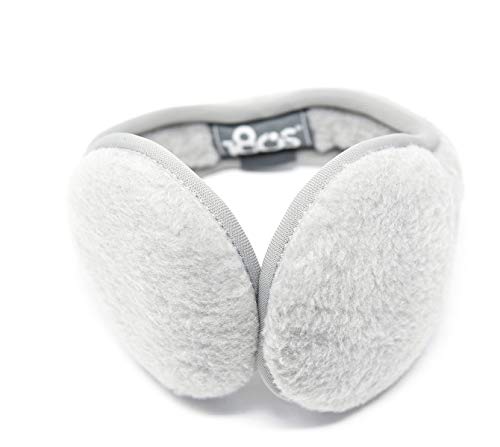 180s Youth Tec Fleece Ear Warmer Fully Collapsible Insulated Earmuffs, Gray, Adjustable size