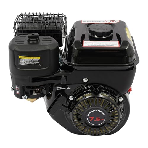 Motor de gasolina de 4 tiempos con 7,5 CV, 212 CCM de un solo cilindro, 3,6 L, alta presión, motor de arranque, motor de carta, 3600 rpm, motor de pie, eje de 19 mm