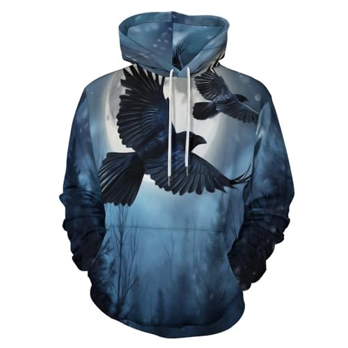 Sweat à capuche homme corbeau pour rompre la monotonie