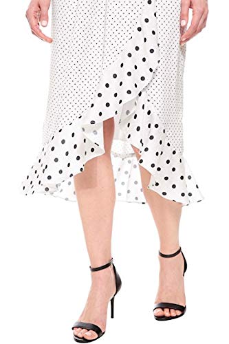 Vestido Midi Amissima Cetim Poá Analu