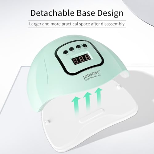 Image of JODSONE U V LED Nail Lamp Gel Polish Dryer Light Green with Smart Auto Sensor 4 Timing Modes Fast Curing