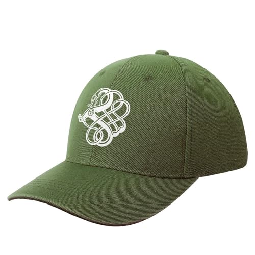 NIBABA Women's Viking Nordland Scandinavian Dragon Symbol Baseball Cap Men's Sport Caps Summer Hat Adjustable Baseball, One Size Army Green