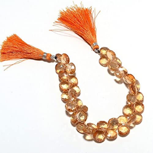 Perles en cœur briolette LKBEADS 10mm à reflets facettés pour sublimer vos bijoux