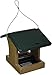 Birds Choice SN100 Two-Sided Hopper Feeder, Recycled Hanging Bird Feeder, Small, Taupe/Green