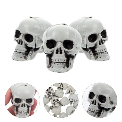 Cráneos de plástico Totority (17 piezas) para decoración de Halloween y fiestas de terror 6