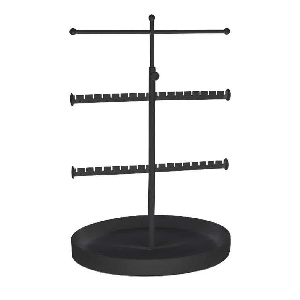 ANXPTIME Telescopic Jewelry Display Rack 3-Layers Earrings Bangle Storage Necklace Rings Holder Stand Jewellery Organiser Rack Jewelry Storage Rack