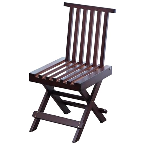 Taicoola Sauna Chair with Back Support for Portable Steam Sauna Box Home (Bamboo)