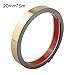Stainless Steel Gold Mirror Wall Moulding Trim Strip, 5M Self for Adhesive Metal Tape for Edge Banding, Water Resistant Shiny Gold Wall Decoration, for Walls Floors Furniture