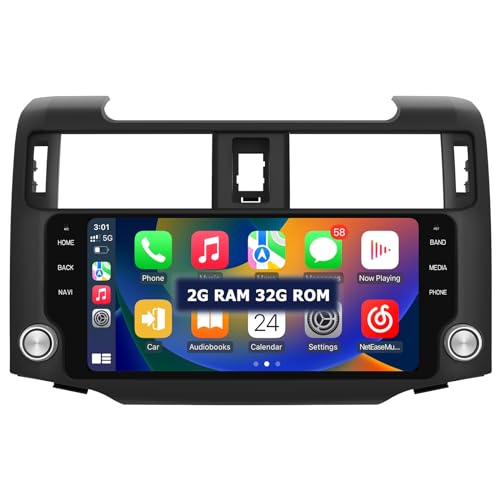 Android 13 Car Stereo for Toyota 4Runner 2014-2019 with Wireless CarPlay Android Auto,10.33 inch Touch Screen Bluetooth GPS WiFi DSP 2G RAM 32G ROM Black Head Unit