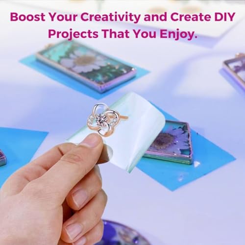 Image of Oytra UV Resin Tape Set of 2 for Jewelry Making Art Materials Sticky Seamless Traceless Adhesive DIY Craft Tools for Bezel Pendant Necklace Jewellery for Beginners Artists Professionals