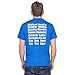 The Office Michael Scott's Fun Run Race Blue T-Shirt Tee, Large