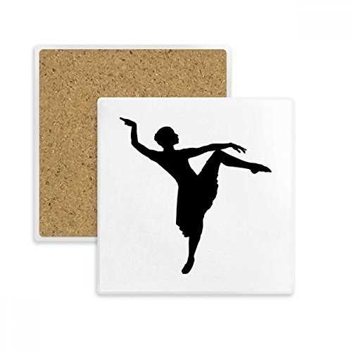 Coaster tasse absorbant pour verre et chope avec illustration danseuse - 2